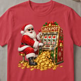 Santa's Holiday Jackpot T-Shirt thumbnail 4