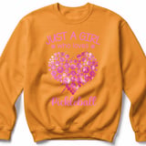 Pickleball Gildan Crewneck Sweatshirt, Just A Girl Who Loves Pickleball, Court Warm Up thumbnail 9