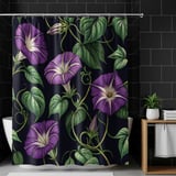 Purple Morning Glory Tumbler Design, Watercolor Flower Digital Paper, Floral Junk Journal, Printable Tumbler PNG, Digital Scrapbook thumbnail 10