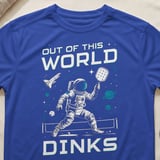 Pickleball Sport-Tek Performance Tee, Out Of This World Dinks Astronaut Graphic, Performance Court Apparel thumbnail 7
