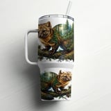 American Marten 40oz Tumbler Wrap Design | Forest Animal Sublimation PNG | Naturecore Digital Download for Tumbler Makers thumbnail 10
