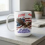 250 Years American Independence Eagle Design Mug for 1776-2026 Celebration - Patriotic USA Freedom Commemorative  thumbnail 2