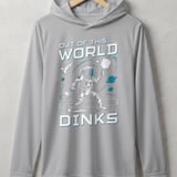 Pickleball Sport-Tek Performance Hood, Out of This World Dinks, Lightweight Hoodie thumbnail 6