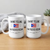 Funny Puerto Rican Gift Mug – I'm Not Yelling thumbnail 2