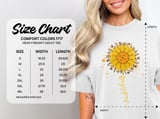 Pickleball Comfort Colors Shirt, pickleball Sunflower Floral Watercolor Print, Vintage Graphic Tee thumbnail 15
