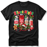 Silent Night Nurse Christmas Tee thumbnail 3