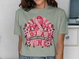 Courage Looks Good In Pink Faux Patchwork Tee thumbnail 11