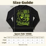 Pickleball Sport-Tek Performance Hood, All I Need Is Jesus And Pickleball, Lightweight Hoodie thumbnail 8