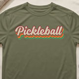 Pickleball Sport-Tek Performance Tee, Pickleball, Retro Style Open Play Athletic Court Apparel thumbnail 4