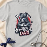 Proud Pit Bull Dad Tee | Pit Bull Dad Shirt | Pittie Dad Gift | Dog Dad Apparel thumbnail 7