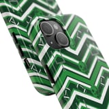 Football Tote Bag: Green Chevron, Sporty Phone Case, Repeating Pattern thumbnail 10