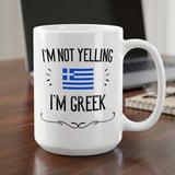 Funny Greek Gift Mug – I'm Not Yelling thumbnail 1