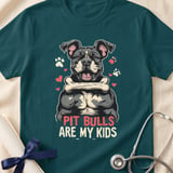 Pit Bulls Are My Kids Tee | Pit Bull Mom Shirt | Pittie Lover Gift | Dog Mom Apparel thumbnail 16