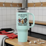 Freshly Boo'd Coffee Tumbler, Halloween Tumbler, Spooky Season, Coffee Lover Gift, Ghost Bat Pumpkin, Scream and Sugar Tumbler thumbnail 5