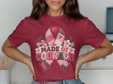 Made of Courage Pink Ribbon Tee thumbnail 3