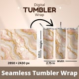 Rose Gold Marble Tumbler, Digital Paper, Watercolor Flower Backgrounds, Floral Junk Journal Pages, Printable Tumbler png, Scrapbooking Paper thumbnail 7