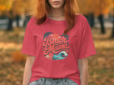 Beach Mama Retro Shirt, Vintage Tropical Beach Mama Tee, Summer Vacation Gift for Her, Coastal Mom Life Top, Groovy T-Shirt thumbnail 6