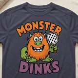 Pickleball Sport-Tek Performance Tee, Monster Dinks, Court Apparel Athletic Short Sleeve Graphic Shirt thumbnail 9