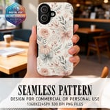 Pastel Pumpkin Floral Digital Art thumbnail 1