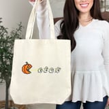 Pixel Halloween Arcade Tote Bag thumbnail 1
