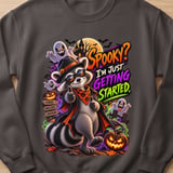 Randy the Raccoon Spooky Halloween Sweatshirt thumbnail 11