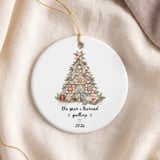 Quilter Christmas Ornament 2026, Year I Learned Quilting Keepsake, Patchwork Tree Sewing Gift, Holiday Tree Decor for Crafters thumbnail 5