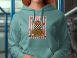 Trendy Fall Pumpkin Stack Sweatshirt, Distressed Leopard Print Checkerboard Hoodie, Cute Autumn T-Shirt Gift thumbnail 12