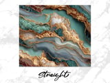 20 oz Agate Tumbler Wrap, Sublimation Design, Gold Veins, Straight and Tapered png, Instant Download, Digital File for Tumbler thumbnail 3