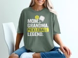 Pickleball Comfort Colors Shirt, Mom Grandma Pickleball Legend, Vintage Graphic Tee thumbnail 6