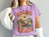 Called to Teach Retro Teacher T-Shirt, Vintage Educator Gift, Back to School Tee, Christian Teacher Appreciation Shirt, Dedicated Profession thumbnail 4