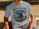 Proud US Navy Sailor T-Shirt for Military Veterans & Family | Patriotic American Flag & Ship Design Tee | Navy Appreciation Gift thumbnail 5