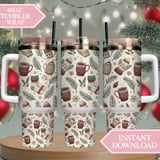 Festive Hygge Winter Digital Pattern Size Bundle Png thumbnail 8
