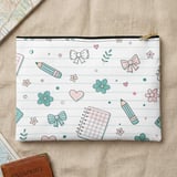 Kawaii Stationery Pattern Backpack, Aesthetic Spiral Notebook, & Accessory Pouch | Cute School Supplies for Students thumbnail 4
