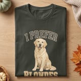 I Prefer Blondes Dog Tee thumbnail 4