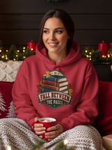 Fall Between The Pages Sweatshirt, Vintage Bookish Hoodie, Cozy Autumn Book Lover Tote Bag, Cute Librarian English Teacher Gift Apparel thumbnail 14