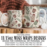 Hygge Holiday Seamless Digital Pattern Size Bundle Png thumbnail 4