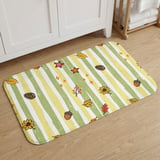 Fall Shower Curtain and Bath Mat Set, Rustic Autumn Botanical Bathroom Decor, Vintage Cottagecore Leaves Acorn Pinecone Yellow Green Decor thumbnail 11