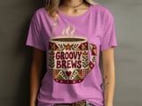 Groovy Brews Coffee Tee thumbnail 8