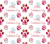 Digital Valentine Pattern, Valentine Paw Print Pattern, Valentine Dog Paw Print Pattern, Valentines Day Digital Bundle Pattern thumbnail 8