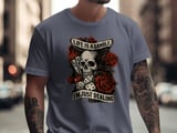 Life Is A Gamble T-Shirt, Tattoo Style Skull Roses T Shirt, Poker Cards Dice Tee, T Shirts for National Tattoo Day, Casino Luck Gambling thumbnail 4