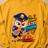 Halloween Officer Hoot the Owl Sweatshirt thumbnail 3