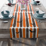 Halloween Bat Brush Stroke Pillows & Pillow Cases, Spooky Home Decor Table Runner, Goth Fall Gift Idea thumbnail 19