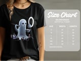 Glam Ghost T-Shirt, Spooky Cute Tee, Halloween Makeup Design, Cosmetology Shirt, Funny Ghost Shirt, Aesthetic Ghost, Glamour Gift Idea thumbnail 5