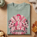 Faith Over Fear Pink Ribbon Tee thumbnail 4