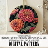 Colorful Floral Tumbler, Digital Download, Watercolor Flower Background, Scrapbook Paper, Floral Junk Journal Pages, Printable tumbler png thumbnail 3