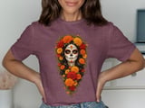 Floral Sugar Skull Catrina Tee thumbnail 2