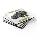Grand Wagoneer Corkwood Coaster Set, Car Lover Gift, The Waggy Coaster Set, Classic Car, Vintage Car Art, Auto Enthusiast Coaster thumbnail 2