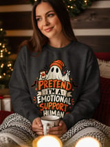 Emotional Support Human Ghost Tee thumbnail 11