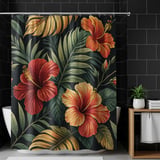 Tropical Floral Tumbler Design, Digital Paper Pack, Hibiscus Flower Backgrounds, Colorful Flowers, Printable Png for Sublimation thumbnail 10