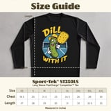 Pickleball Sport-Tek Long Sleeve Tee, Dill With It, UV Sun Shield Performance Shirt for Morning Open Play thumbnail 12